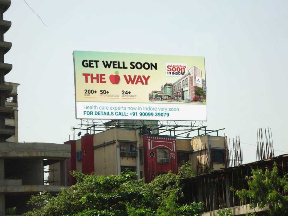 Apple Hospital hoarding