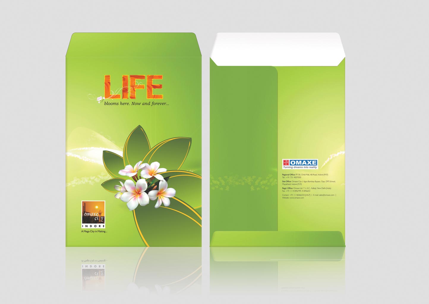 Omaxe City-I - Life blooms here, now and forever... Envelope