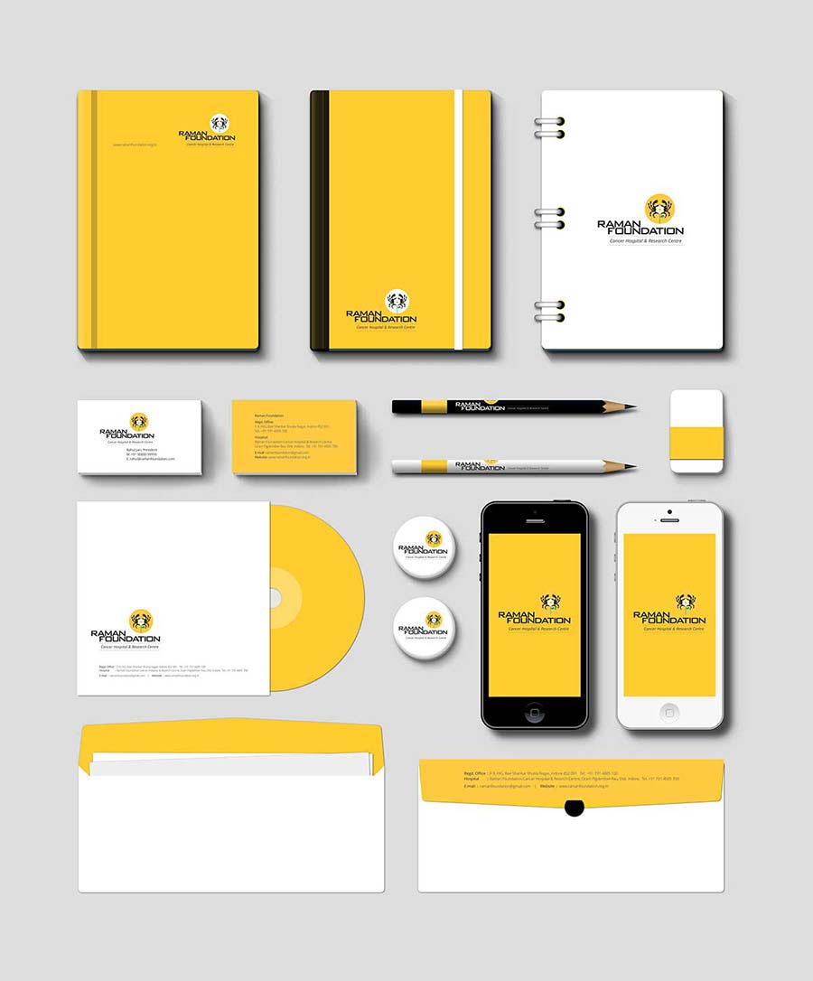 Raman Foundation cancer hospital and research cenre stationery extended