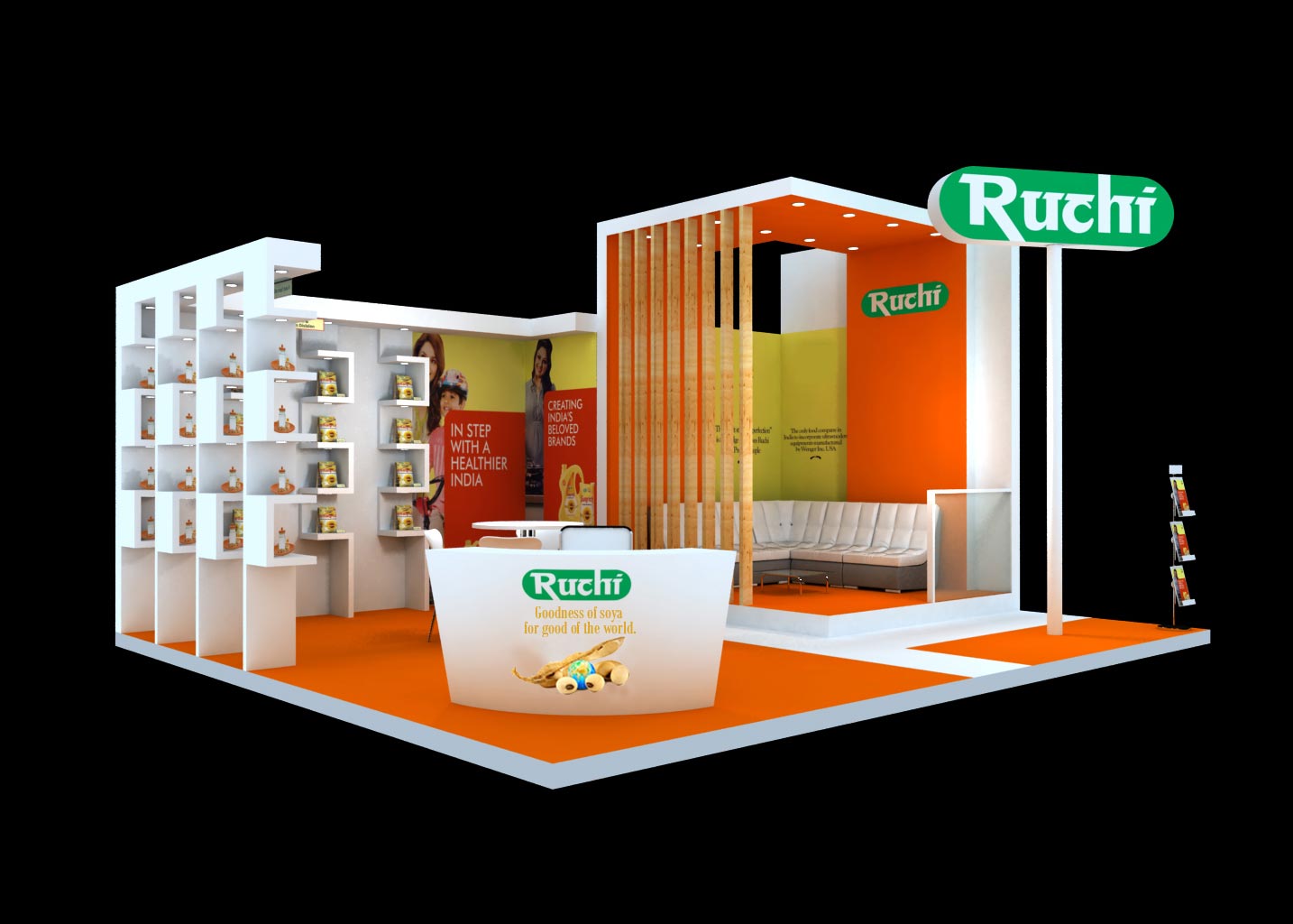 Ruchi Soya- stall design for event- zoom