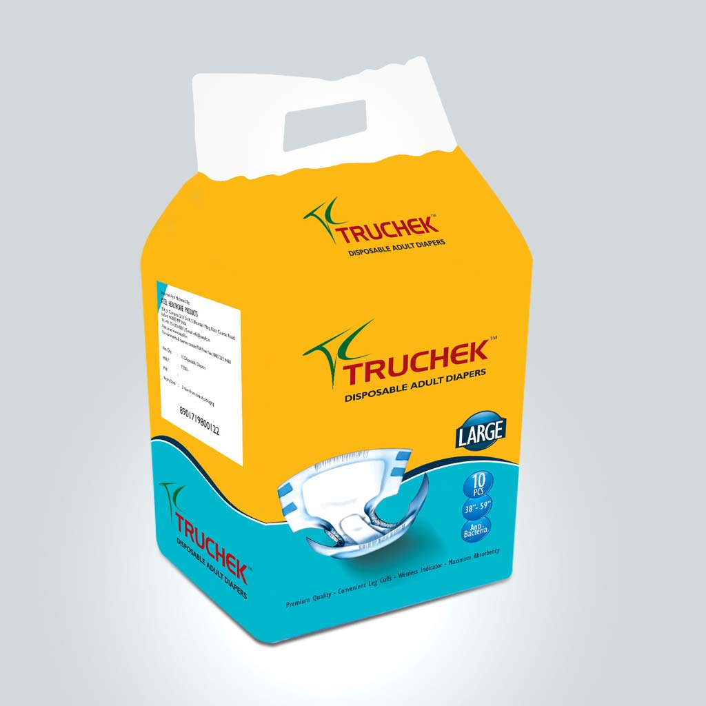 Truchek- Disposable Adult Diaper large back-side