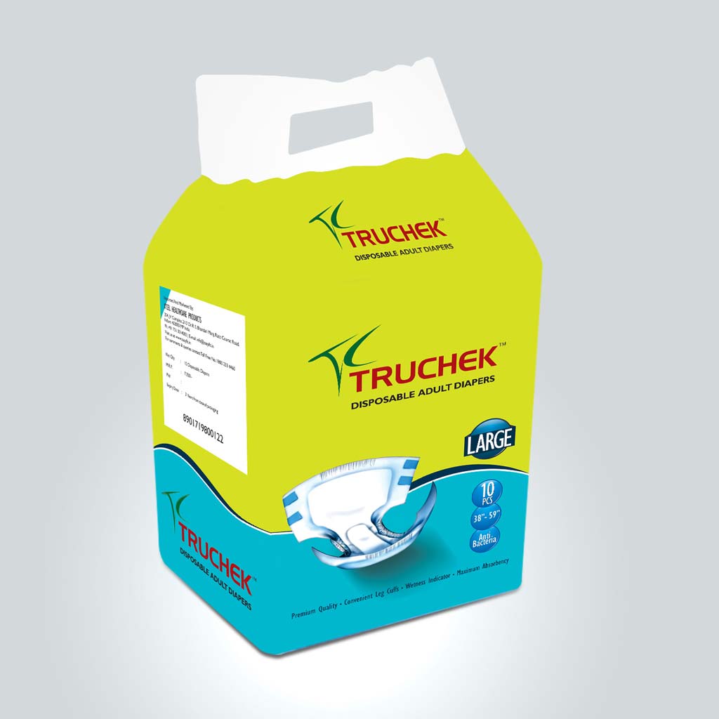 Truchek- Disposable Adult Diaper Medium back-side