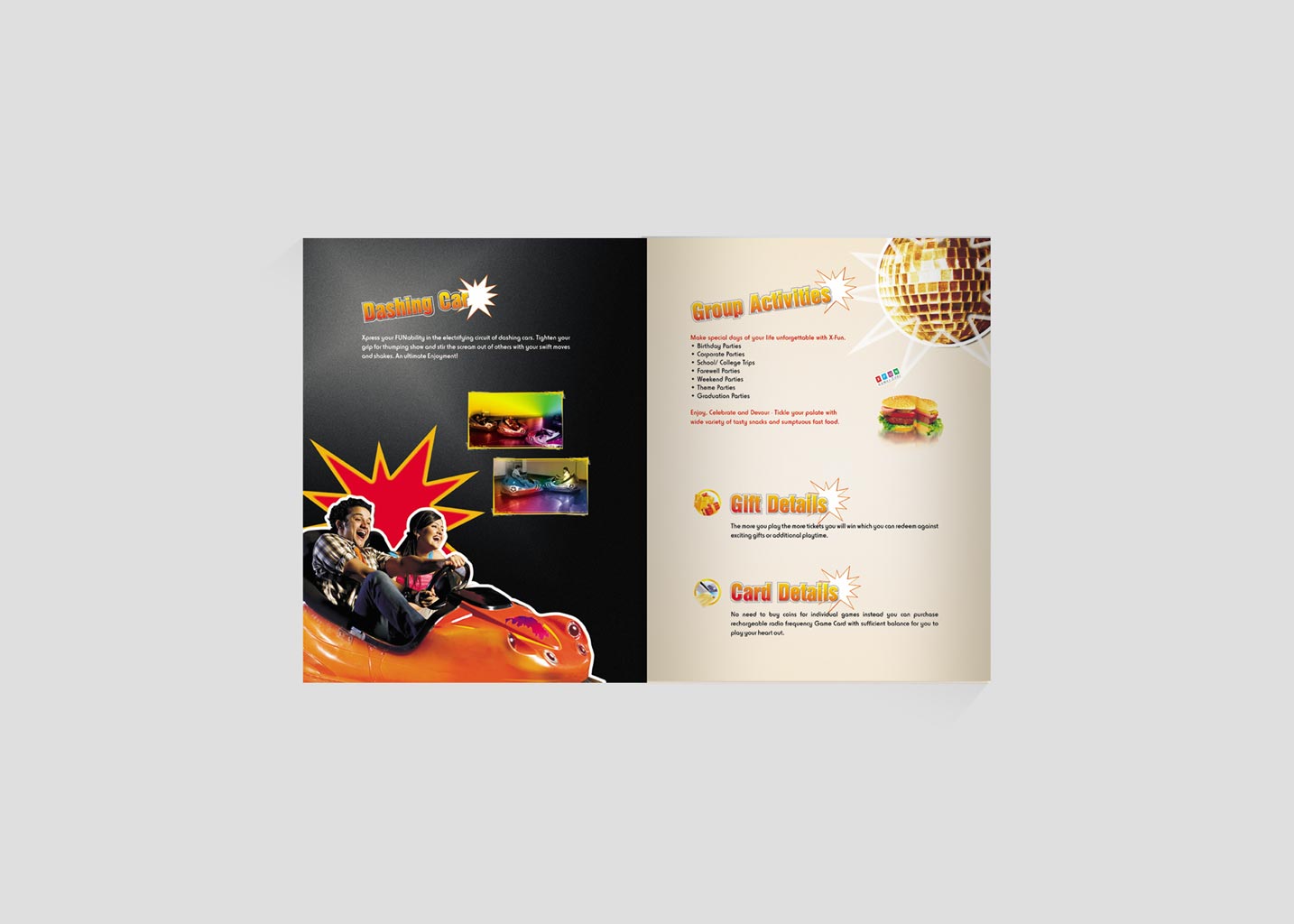 X-fun game zone Brochure- inside pages